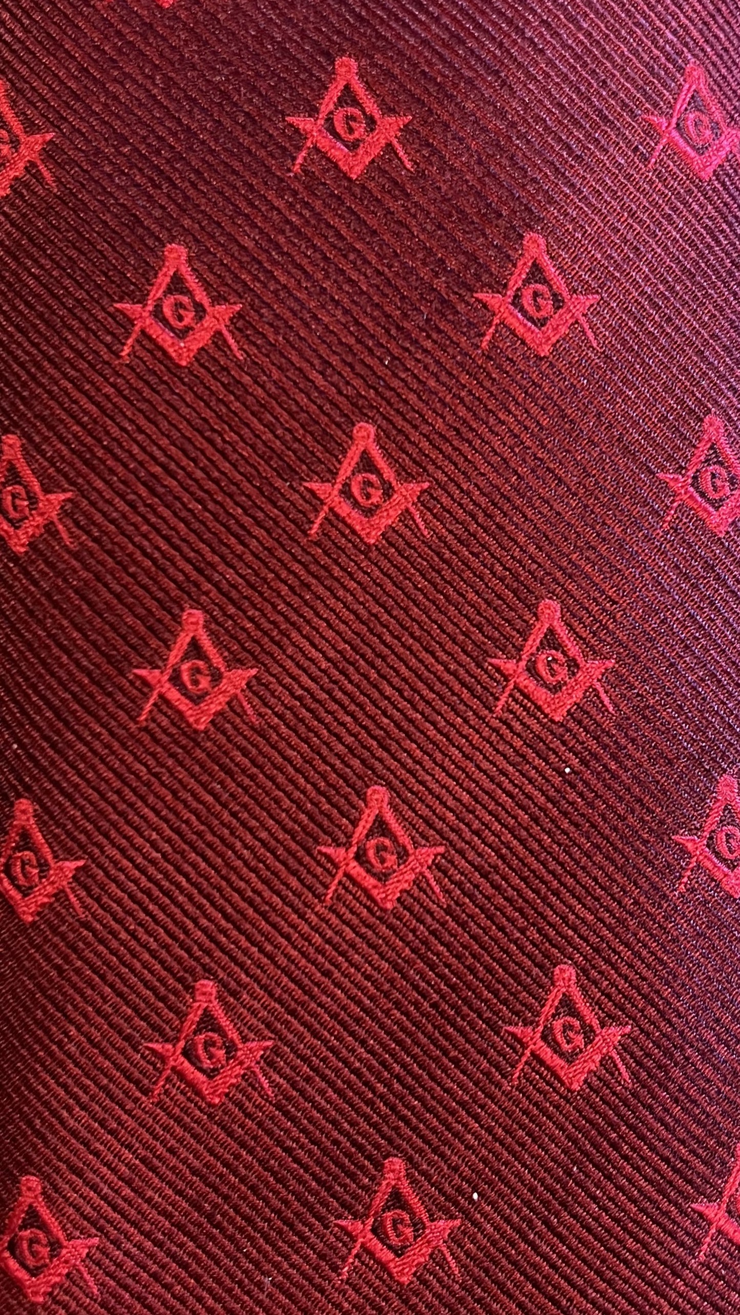 Burgundy Masonry Tie