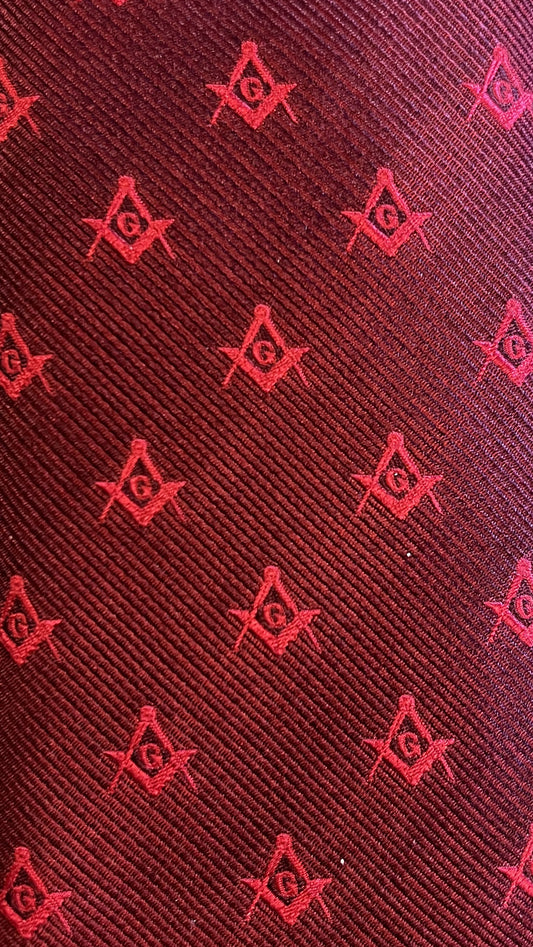 Burgundy Masonry Tie